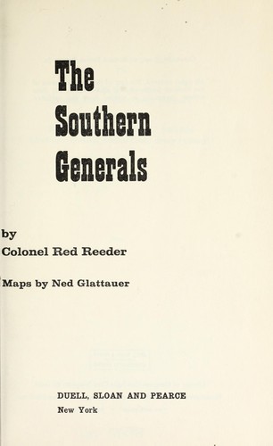 The Southern generals