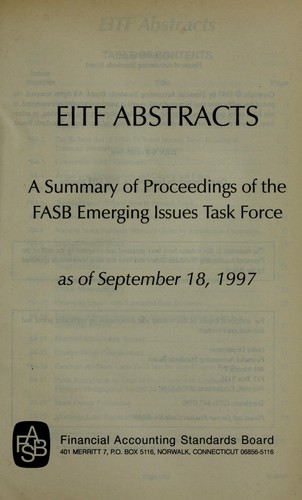 EITF abstracts