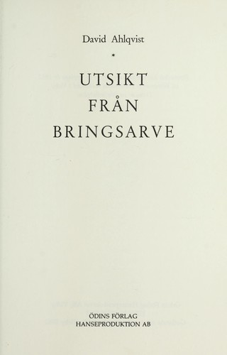 Utsikt fra n Bringsarve