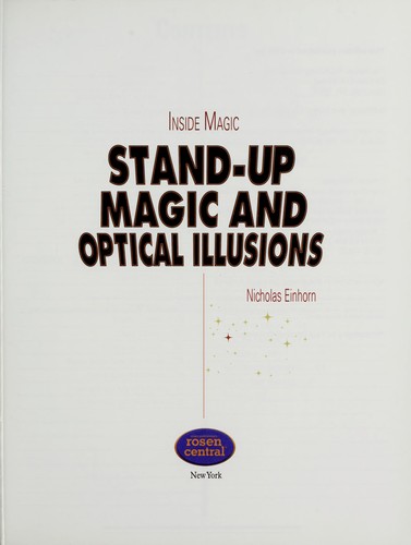 Stand-up magic and optical illusions