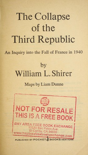 The collapse of the Third Republic