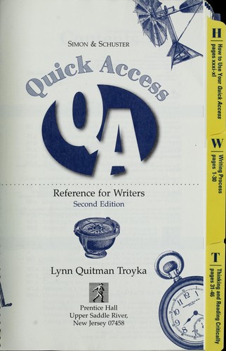 Simon & Schuster quick access reference for writers