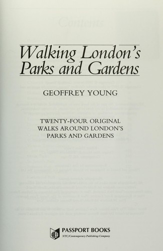 Walking London's parks and gardens