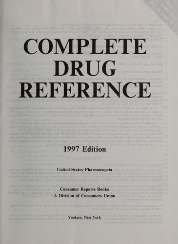 Complete drug reference, 1997 : United States Pharmacopeia
