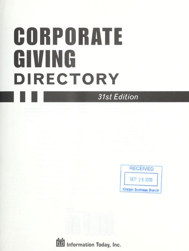Corporate giving directory