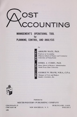 Cost accounting
