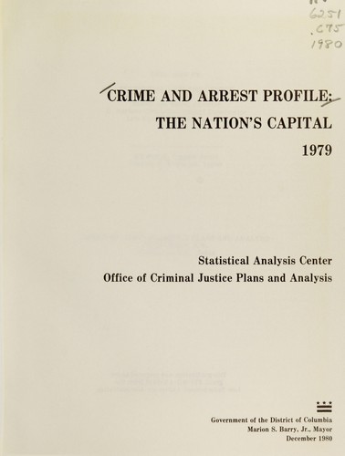 Crime and arrest profile