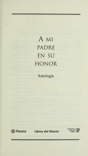 A mi padre en su honor