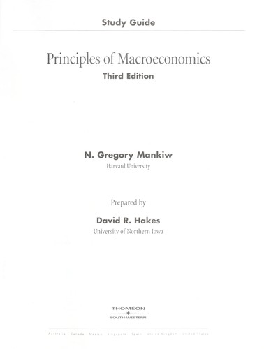 Principles of macroeconomics