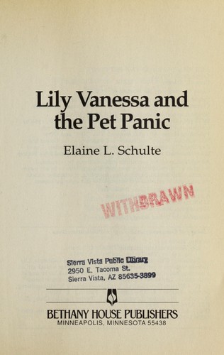 Lily Vanessa and the pet panic