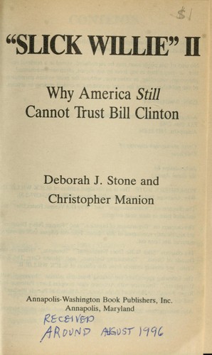 "Slick Willie" II