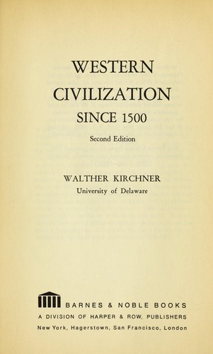 Western civilization since 1500