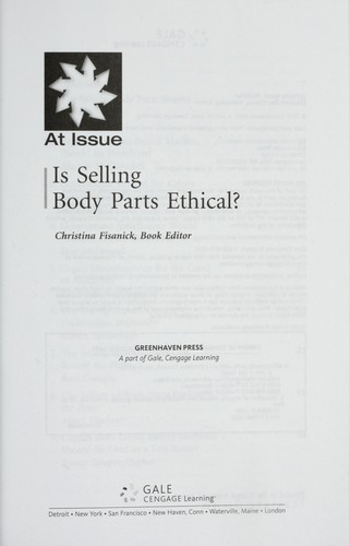 Is selling body parts ethical?