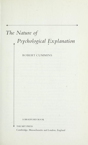 The nature of psychological explanation