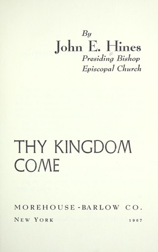 Thy kingdom come