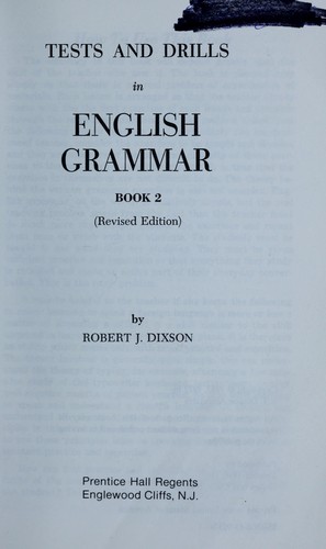 Tests & Drills in English Grammar, Book 2