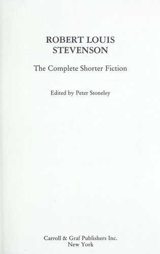 The complete shorter fiction