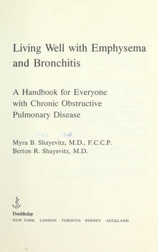 Living well with emphysema and bronchitis