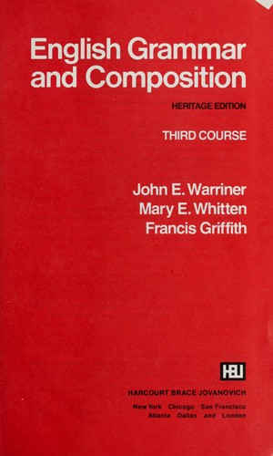 Warriner's English grammar and composition: third course