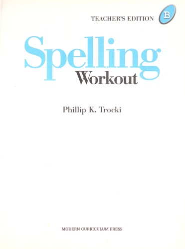 Spelling Workout F
