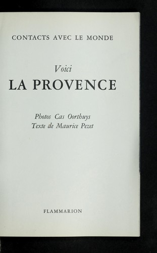 Voici la Provence