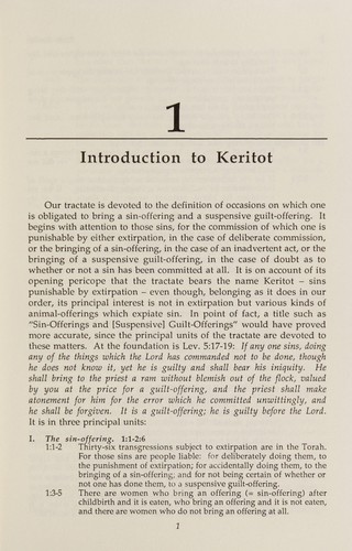Tractate Keritot