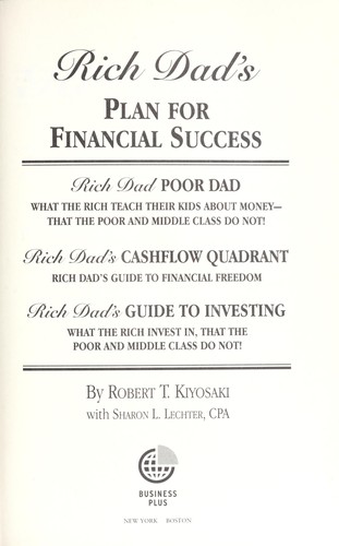 Rich dad's plan for financial success