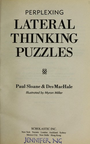 Perplexing lateral thinking puzzles