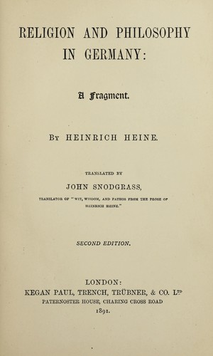 Religion and philosophy in Germany