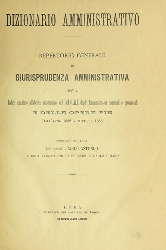 Dizionario amministrativo