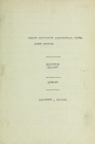 Records from a Purdue farm flock