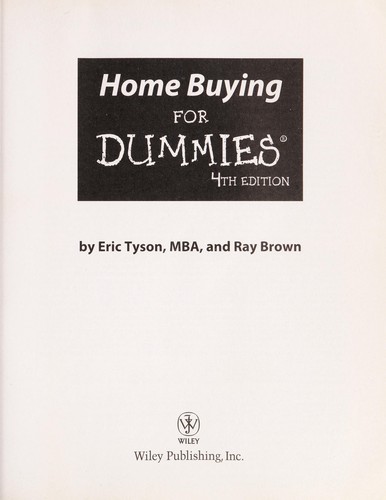 Home buying for dummies