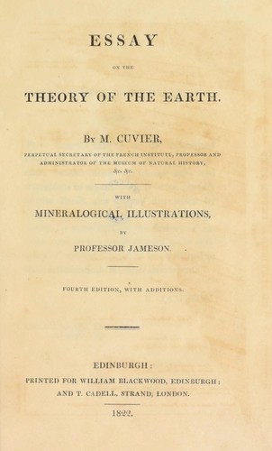 Essay on the theory of the earth