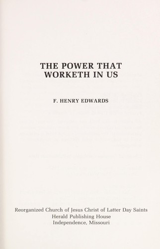 The power that worketh in us