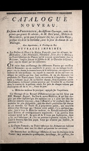 Catalogue nouveau