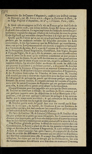 Commentaires sur la coutume d'Angoumois