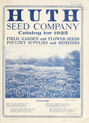 Field, garden and flower seeds, poultry supplies amd remedies