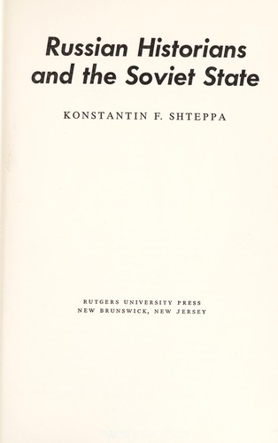 Russian historians and the Soviet State