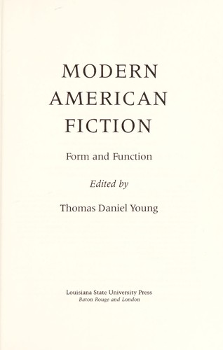 Modern American fiction