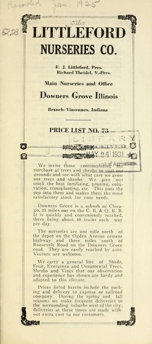 Price list no. 73