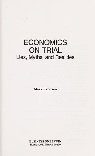 Economics on Trial