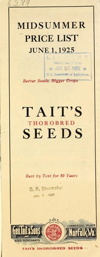 Tait's thorobred seeds