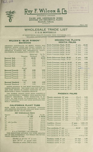 Wholesale trade list