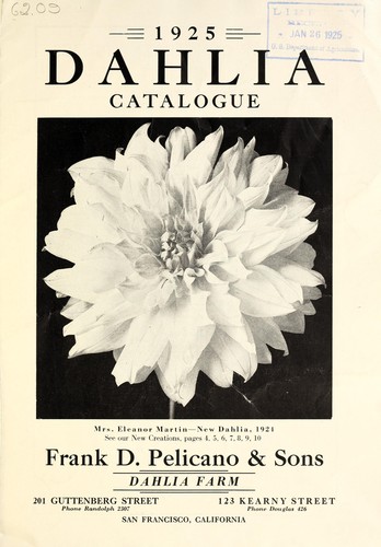1925 dahlia catalogue