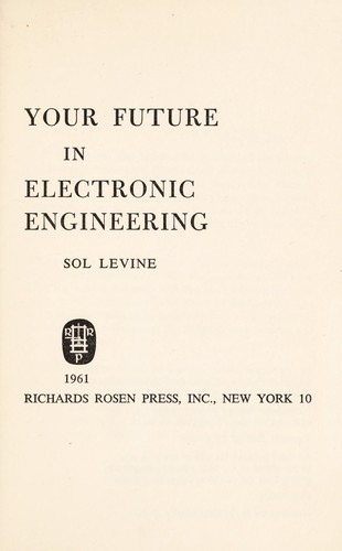 Your future in electronic engineering
