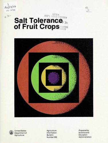 Salt tolerance of fruit crops