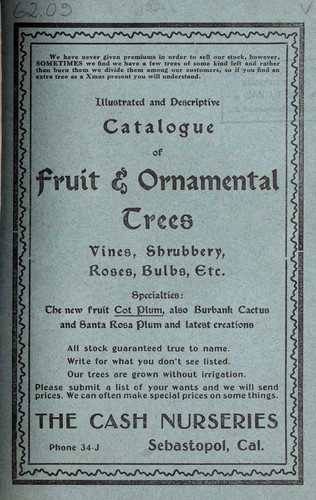 Illustrated and descriptive catalogue of fruit and ornamental trees, small fruits, peonies, hardy border plants, shrubs, roses, &c., &c