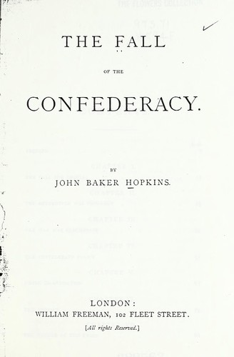The fall of the confederacy