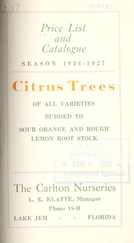 Price list and catalogue