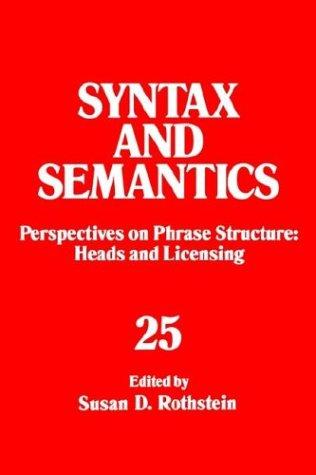 Perspectives on phrase structure